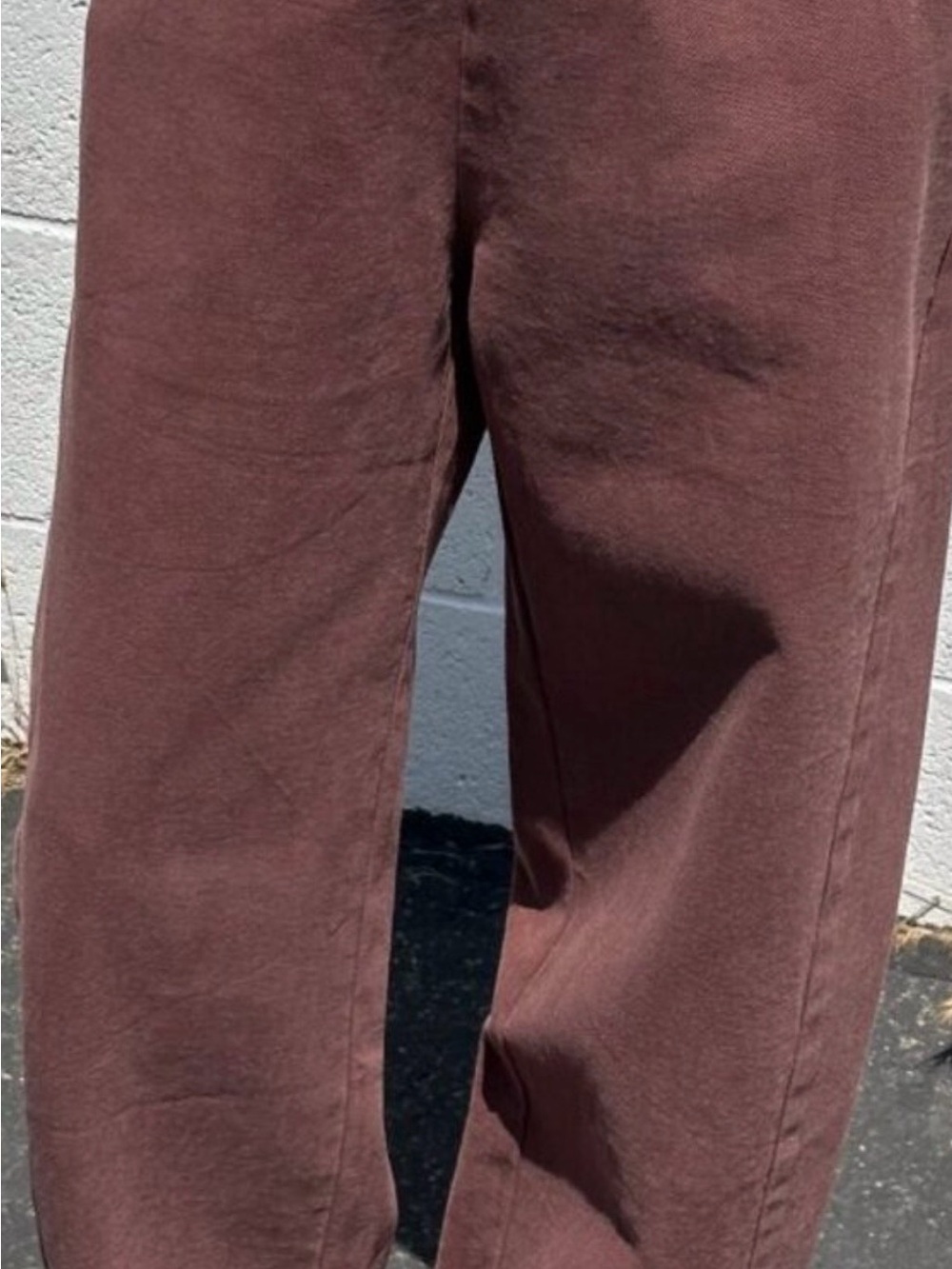 Wide-Leg Women's Pants in Deep Brown